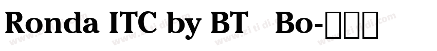 Ronda ITC by BT   Bo字体转换